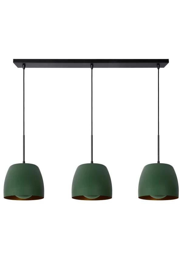 Lucide NOLAN - Hanglamp - 3xE27 - Groen - uit